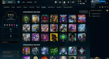 Conta League of Legends atualmente Esmeralda 3