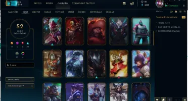 Conta de LOL Gold 4 lvl 118