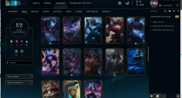 Conta de LOL Gold 4 lvl 118