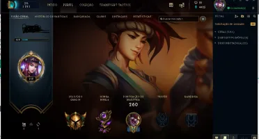 Conta de LOL Gold 4 lvl 118