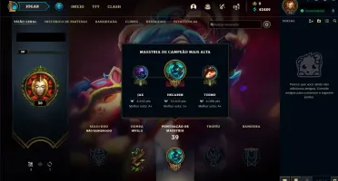 Conta League of Legends Nível 30 com 40k de Essências Azuis