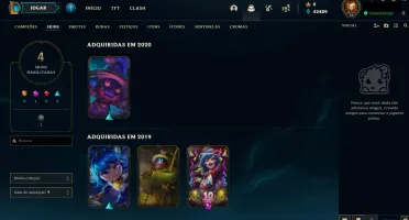 Conta League of Legends Nível 30 com 40k de Essências Azuis