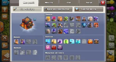 CONTA CV10 PRATICAMENTE FULL CLASH OF CLANS