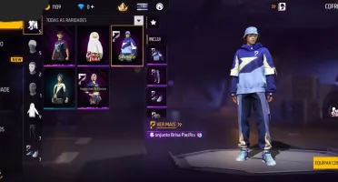 Conta Free Fire Nivel 11 + Skin Elisabeth (Gintama) + 4 Skin