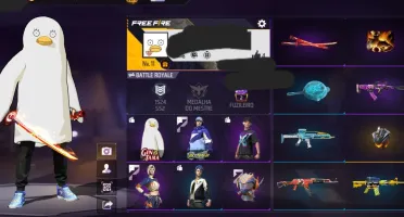 Conta Free Fire Nivel 11 + Skin Elisabeth (Gintama) + 4 Skin