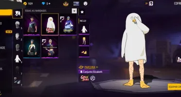Conta Free Fire Nivel 11 + Skin Elisabeth (Gintama) + 4 Skin