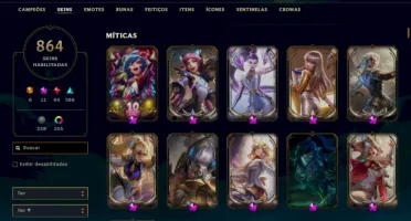 Conta Criada Em 2015 | 864 Skins | 9K Reais Gastos
