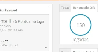 Conta lol diamante II - 70% de win rate