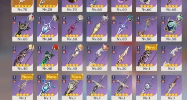 ✨ CONTA GENSHIN IMPACT AR-48 COM 8 PERSONAGENS 5⭐ ✨