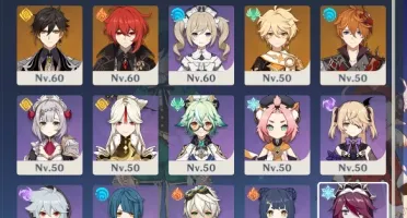 ✨ CONTA GENSHIN IMPACT AR-48 COM 8 PERSONAGENS 5⭐ ✨