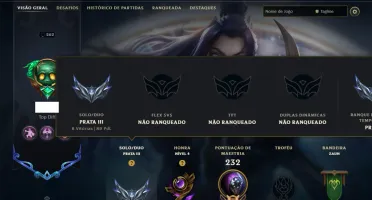 Prata 3 com TODOS os Champs e 160 Skins ( TOP / ADC )