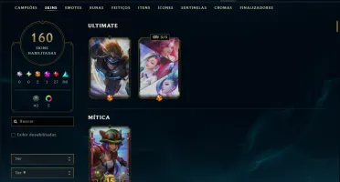 Prata 3 com TODOS os Champs e 160 Skins ( TOP / ADC )