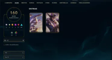 Prata 3 com TODOS os Champs e 160 Skins ( TOP / ADC )