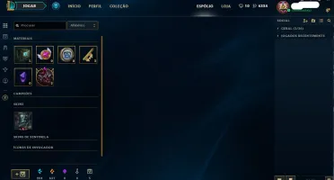 Conta League Of Legends PLATINA 5 MMR ALTO