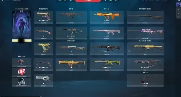 Conta de Valorant Platina com muitas skins