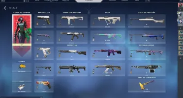 Conta Valorant com algumas skins.