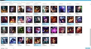 Conta lv 30 League of Legends c/ 97champs e 13 skins
