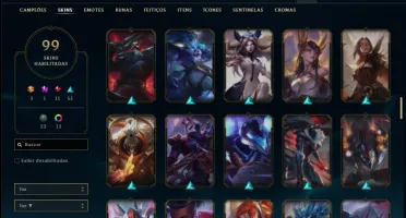 Conta ouro 4 com 99 skins e 91 champs ( MAIN ADC )