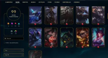Conta ouro 4 com 99 skins e 91 champs ( MAIN ADC )