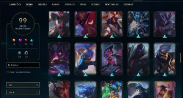 Conta ouro 4 com 99 skins e 91 champs ( MAIN ADC )