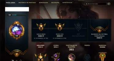 Conta ouro 4 com 99 skins e 91 champs ( MAIN ADC )