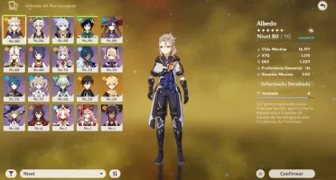 CONTA GENSHIN IMPACT - AR 54 (VENTI, ZHONGLI, MONA, ALBEDO)