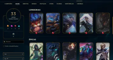 Conta LoL Rank Platina IV