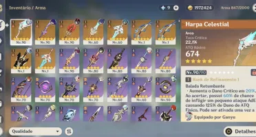 AR 55 - 14 personagens 5*, 9 Armas 5*