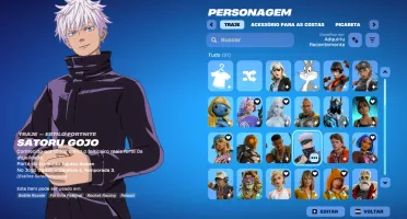 Conta Fortnite | 89 Skins | Satoru Gojo | Entrega automática