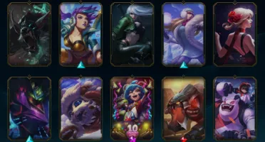 Conta 148 skins, Ouro 1! todos campeões e eternos iniciais