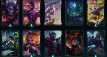 Conta 148 skins, Ouro 1! todos campeões e eternos iniciais