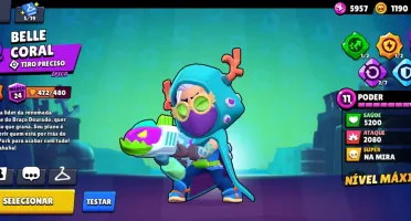 Conta Brawl Stars com a shelly bruxinha e diversas skins