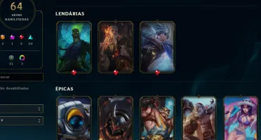 CONTA LOL- LVL 87 - 106 Champions - 64 Skins - FULL ACESSO