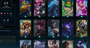 CONTA LOL- LVL 87 - 106 Champions - 64 Skins - FULL ACESSO