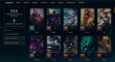 CONTA LOL- LVL 87 - 106 Champions - 64 Skins - FULL ACESSO