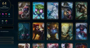 CONTA LOL- LVL 87 - 106 Champions - 64 Skins - FULL ACESSO