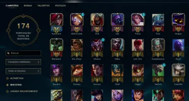 Conta league of legends 53 champs 16 skins