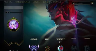CONTA LOL DIAMANTE 4 MMR ALTO (75% WR)