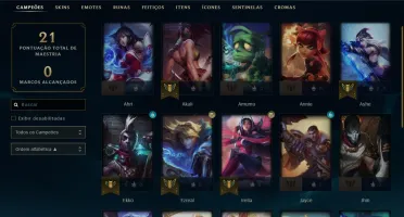 CONTA LOL DIAMANTE 4 MMR ALTO (75% WR)