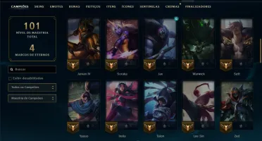 Prata 3 com 65 Champs e 12 Skins
