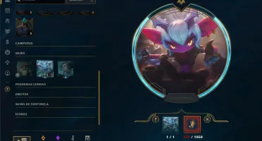 CONTA PLAT 4 DA SEASON 2 / 104 SKINS / FALTANDO 7 CHAMPS