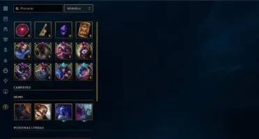 Conta Lol platina 2, 55 skins, 100 campeões