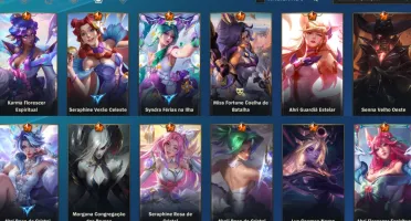Wild rift conta, 113 skins, mestre ||