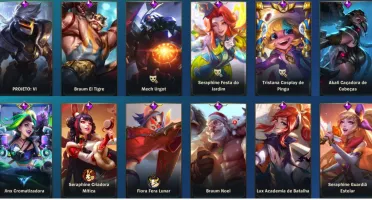 Wild rift conta, 113 skins, mestre ||
