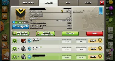 CV10 - LVL 167 - TROCA DE NOMEDISPONIVEL - LÍDER DE CLÃ NV10