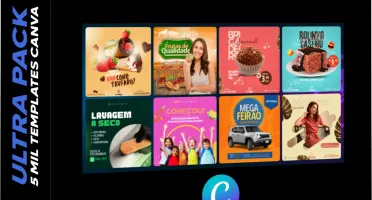 Ultra Pack de 5 Mil Templates no Canva - Modo Montagem