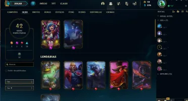 Conta LoL com Diversas skins