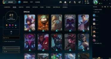 Conta LoL com Diversas skins