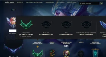 Esmeralda 4 com TODOS os champs e 282 Skins + 4 Ultimates