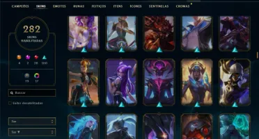 Esmeralda 4 com TODOS os champs e 282 Skins + 4 Ultimates